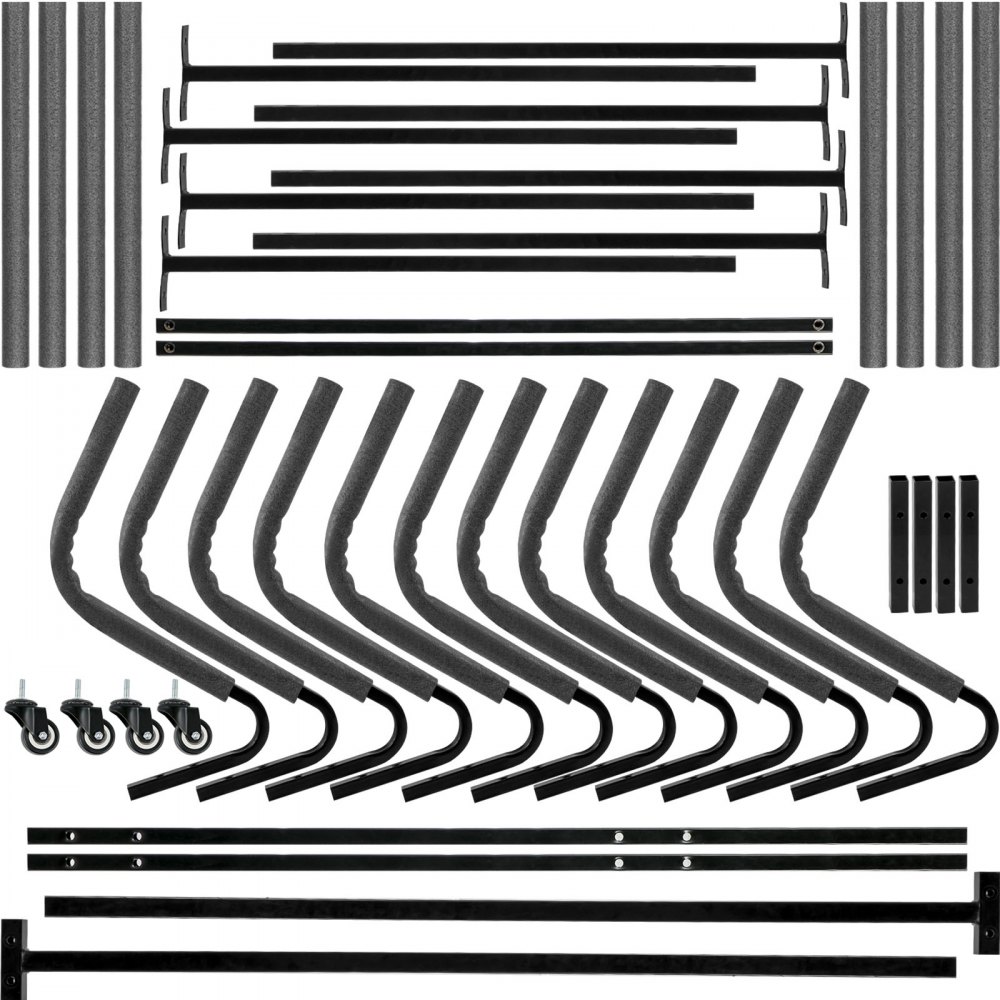 VEVOR Kayak Storage Outdoor Kayak Storage Freestanding 6 Paddle Board Capacity