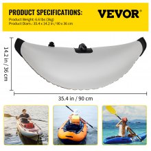 VEVOR Estabilizadores de estabilizadores para kayak, 2 piezas, flotador inflable de PVC con varilla de brazos laterales, kit de sistema estabilizador de flotador de pie para kayaks, canoas, barcos de pesca