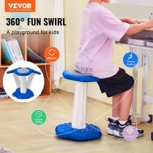 VEVOR Kids Wobble Chair (17.7-inch High), Active Chair with Sponge Cushion, Wobble Stool Improves Focus, Posture and Calm Children, Ideal for Schools and Home, Age 7-14, Blue