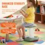 VEVOR Kids Wobble Chair Active Chair with Sponge Cushion, Wobble Stool Improves Focus, Posture and Calm Children, Ideal for Schools and Preschools, Age 3-7, Green