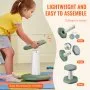 VEVOR Kids Wobble Chair Active Chair with Sponge Cushion, Wobble Stool Improves Focus, Posture and Calm Children, Ideal for Schools and Preschools, Age 3-7, Green