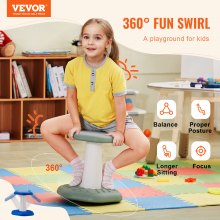 VEVOR Kids Wobble Chair Active Chair with Sponge Cushion for Age 3-7 Green