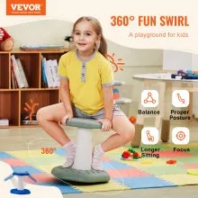 VEVOR Kids Wobble Chair Active Chair with Sponge Cushion, Wobble Stool Improves Focus, Posture and Calm Children, Ideal for Schools and Preschools, Age 3-7, Green