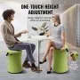 VEVOR Wobble Chair Height-Adjustable (19.3-25") Active Chair with Fabric Cover