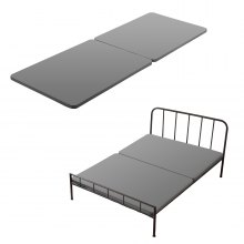Full Size Bunkie Board 1.5 in Bed Board Slats with 200D Oxford Cloth 2 Pcs