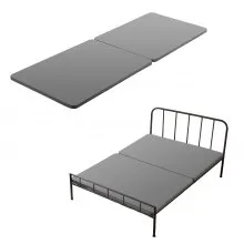 VEVOR Full Size Bunkie Board, 1.5 in Bed Board Slats with 200D Oxford Cloth, Wooden Mattress Support for Full Size Bed, Easy Assembly Support Under Mattress, 2 Piece, Gray