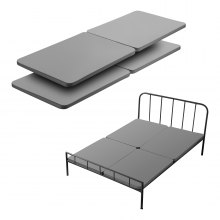 Queen Size Bunkie Board 1.5 in Bed Board Slats w/ 200D Oxford Cloth 4 Pcs