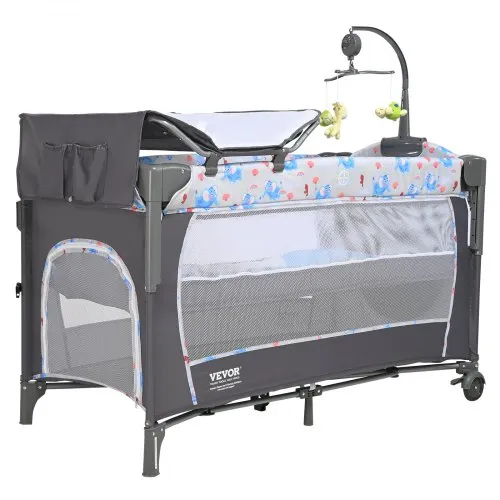 Jixrolyn 3 In 1 Baby Bassinet Bedside Sleeper, Height Adjustable Rocking Bassinet For Newborn And Infant With Mattress, Storage Basket, And Wheels ( Grey) - Color Grey | Guatemala