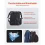 VEVOR 35.6L Welding Backpack 600D Polyester Welder Backpack for Tools and Helmet
