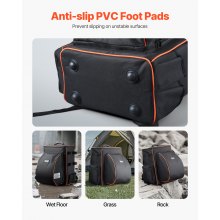 VEVOR 35.6L Welding Backpack 600D Polyester Welder Backpack for Tools and Helmet