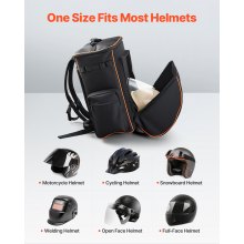 VEVOR 35.6L Welding Backpack 600D Polyester Welder Backpack for Tools and Helmet