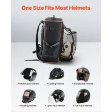 VEVOR 33L Welding Backpack 600D Polyester Welder Backpack for Tools and Helmet