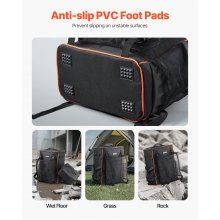 VEVOR 33L Welding Backpack 600D Polyester Welder Backpack for Tools and Helmet