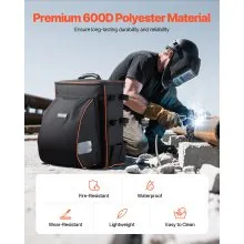 VEVOR 35.6L Welding Backpack 600D Polyester Welder Backpack for Tools and Helmet