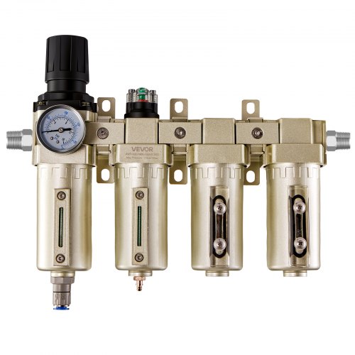 1/2 NPT HEAVY DUTY Industrial Grade Filter Regulator Coalescing Desiccant Dryer System For Compressed Air Lines, Metal Bowls, Great For Paint Spray And Plasma Cutter (AUTO DRAIN 1/2 NPT HEAVY DUTY Industrial Grade Filter Regulator Coalescing Desiccant Dryer System For Compressed Air Lines, Metal Bowls, Great For Paint Spray And Plasma Cutter (AUTO DRAIN