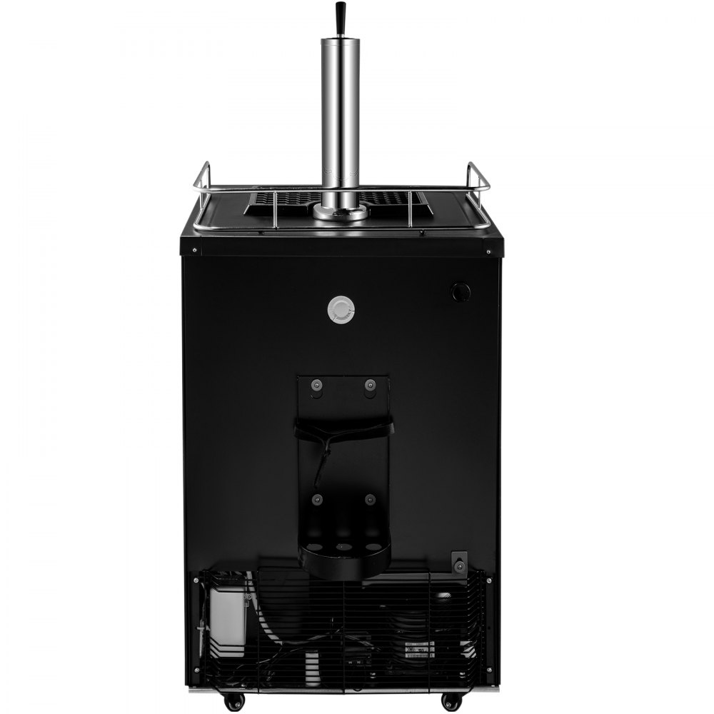 VEVOR Kegerators Beer Dispenser, Full Size Beer Kegerator Refrigerator, Single Tap Direct Draw Beer Dispenser w/LED Display, 23-83℉ Adjustable Dual Kegerator w/Complete Accessories, Stainless Steel