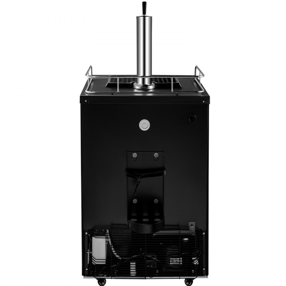 VEVOR Kegerators Beer Dispenser, Full Size Beer Kegerator Refrigerator, Single Tap Direct Draw Beer Dispenser w/LED Display, 23-83℉ Adjustable Dual Kegerator w/Complete Accessories, Black
