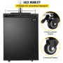 VEVOR Kegerators Beer Dispenser, Full Size Beer Kegerator Refrigerator, Single Tap Direct Draw Beer Dispenser w/LED Display, 23-83℉ Adjustable Dual Kegerator w/Complete Accessories, Black