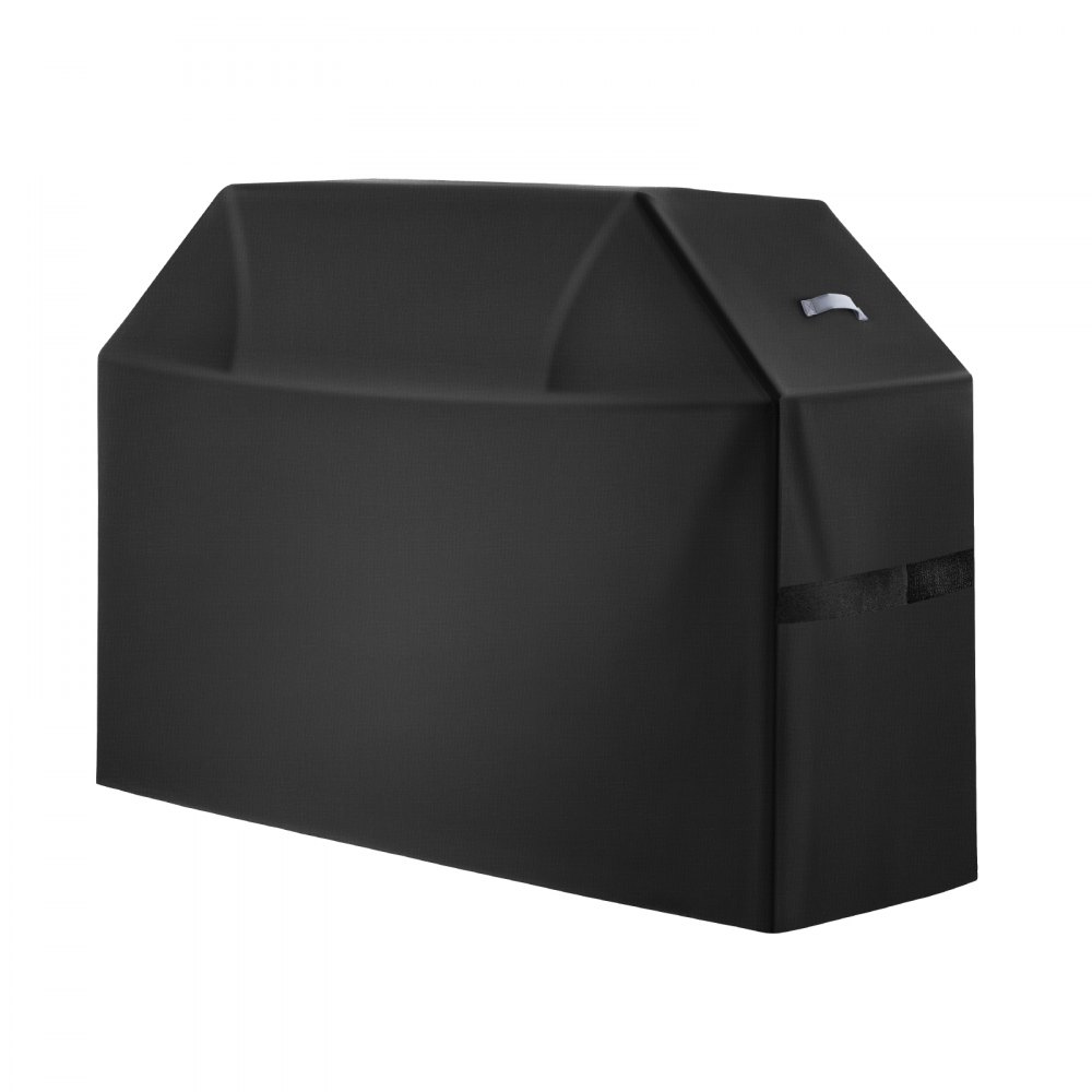 VEVOR Grill Cover, 60 inch BBQ Covers for Outdoor Grills, Waterproof, Fade Resistant, Weather Resistant Heavy Duty 600D Polyester, Easy On/Off, with Hook-and-Loop Straps, Black