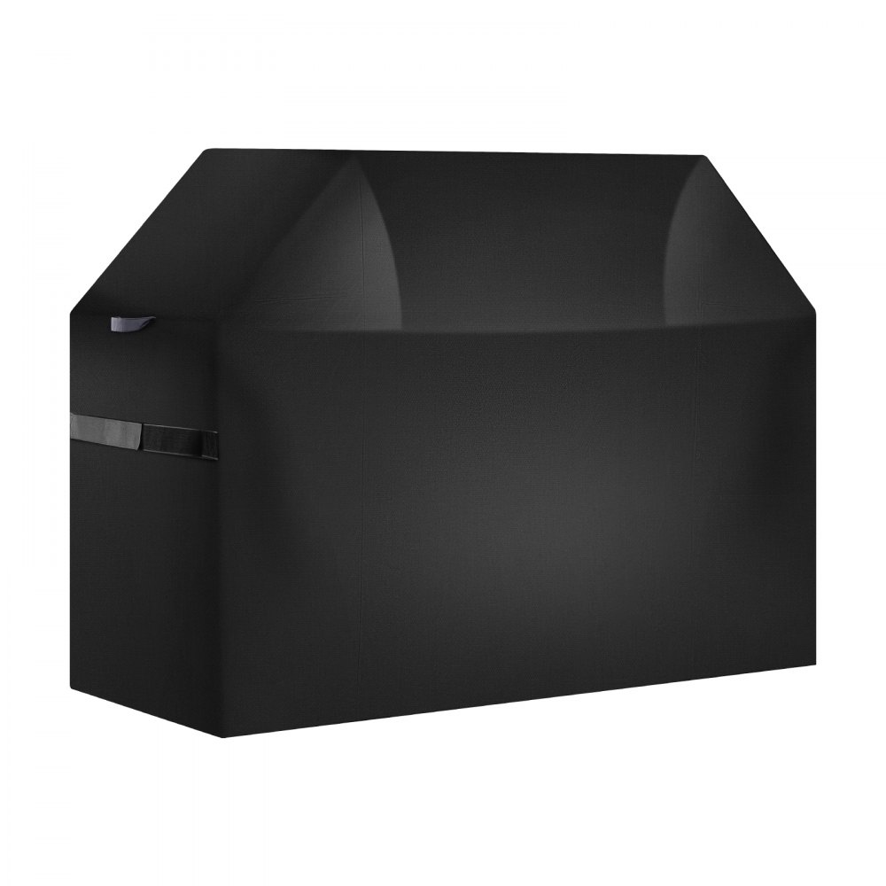 VEVOR Grill Cover, 48 inch BBQ Covers for Outdoor Grills, Waterproof, Fade Resistant, Weather Resistant Heavy Duty 600D Polyester, Easy On/Off, with Hook-and-Loop Straps, Black