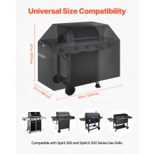 48 inch Grill Cover Heavy Duty BBQ Gas Grill Cover Outdoor Barbecue Waterproof