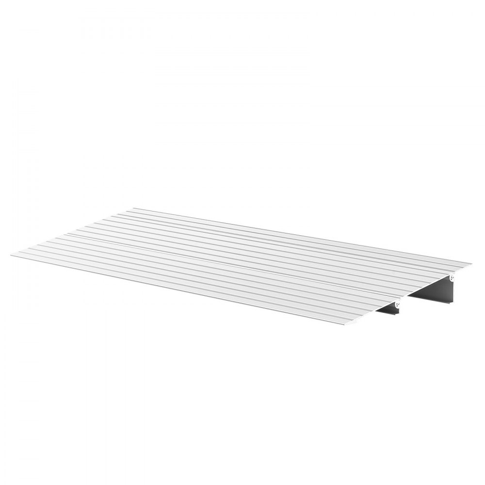 VEVOR Door Threshold Ramp, 59 mm Rise, Aluminum Alloy Threshold Ramp Rated 363 kg Load Capacity, Handicap Ramps for Home Steps for Wheelchair, Scooters, Power Chairs, Walkers, Bicycle, Tricycle