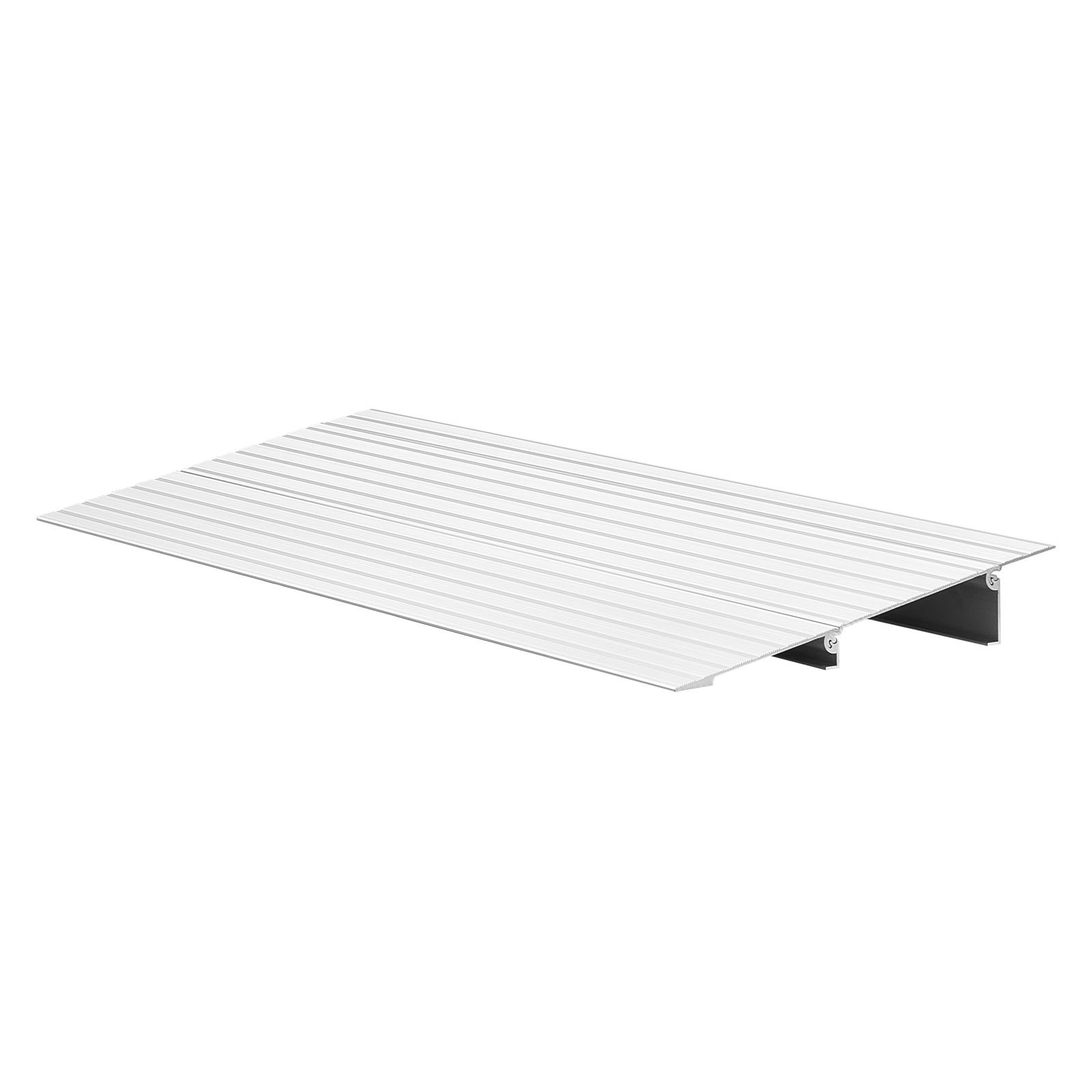 VEVOR Door Threshold Ramp, 2 inch Rise, Aluminum Alloy Threshold Ramp Rated 800 lbs Load Capacity, Handicap Ramps for Home Steps for Wheelchair, Scooters, Power Chairs, Walkers, Bicycle, Tricycle