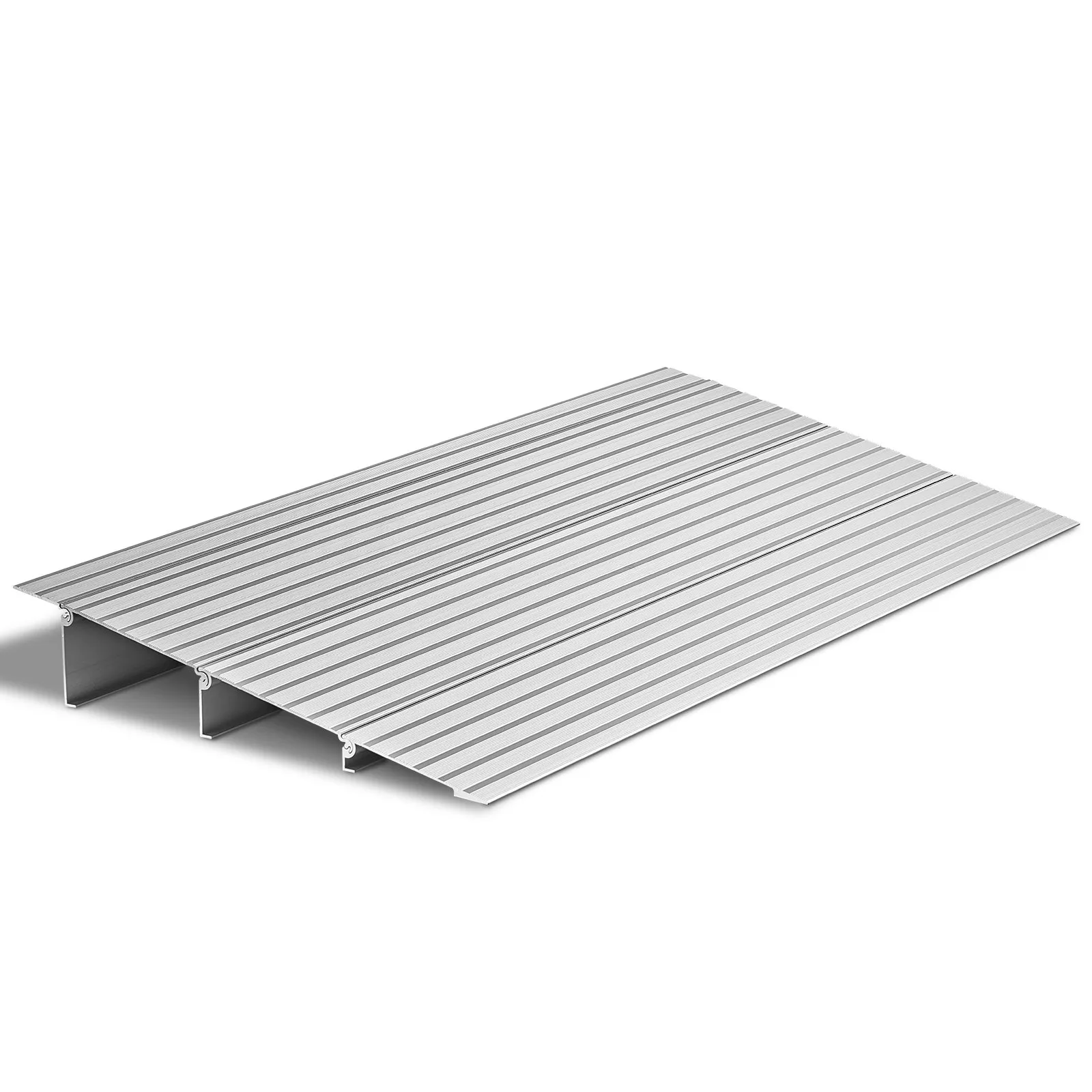 VEVOR Door Threshold Ramp, 3 inch Rise, Aluminum Alloy Threshold Ramp Rated 800 lbs Load Capacity, Handicap Ramps for Home Steps for Wheelchair, Scooters, Power Chairs, Walkers, Bicycle, Tricycle