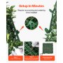 VEVOR Artificial Grass Wall Panels, 60 x 120 inch, Milan Grass Greenery Boxwood Panel for Indoor Outdoor Green Decor & Ivy Fence Covering, Privacy Backdrop Wall Hedge Screen for Garden