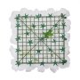 VEVOR 3D Flower Wall Panel, 24 PCS 15 x 15 inch, Artificial Floral Wall Background Mesh Backing Mat,Seamless Design&Easy Installation for Wedding Valentines Day Home Baby Party Backdrop Decor,White