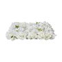 VEVOR 3D Flower Wall Panel, 24 PCS 15 x 15 inch, Artificial Floral Wall Background Mesh Backing Mat,Seamless Design&Easy Installation for Wedding Valentines Day Home Baby Party Backdrop Decor,White