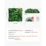 VEVOR Artificial Grass Wall Panels, 8 PCS 20 x 20 inch, 3D Combination Greenery Boxwood  Panel for Indoor Outdoor Green Decor & Ivy Fence Covering, Privacy Backdrop Wall Hedge Screen for Garden