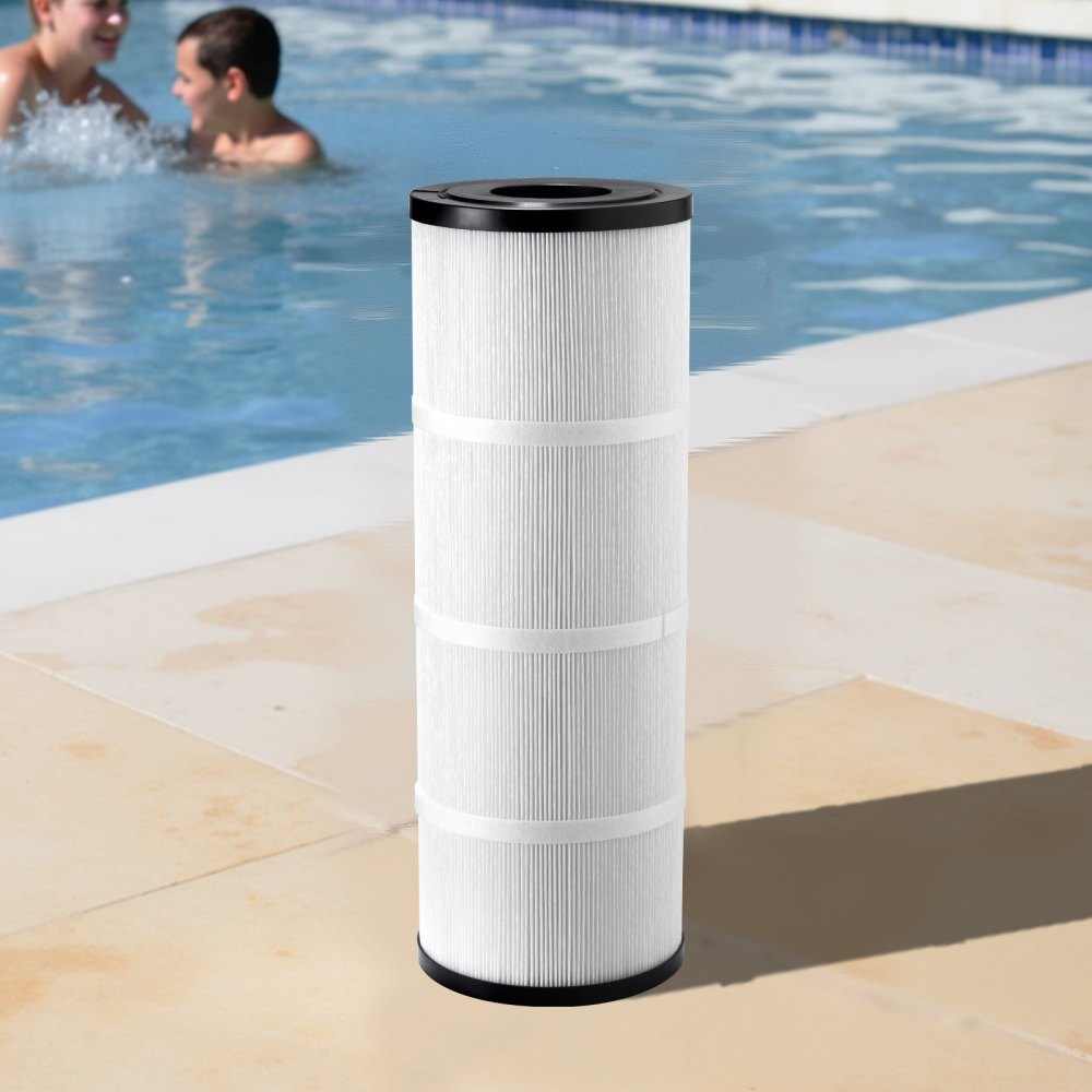 VEVOR Pool Filter Cartridge, 4x 80 Sq. Ft, Spa Hot Tub Filter Cartridge Replacement, Compatible with Pentair CCP320, Pleatco PCC80-PAK4, Secure for Kids & Pet, Easy to Clean