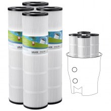 4Pack Hot Tub Spa Pool Filter Cartridge 105 Sq. Ft Compatible Pentair CCP320