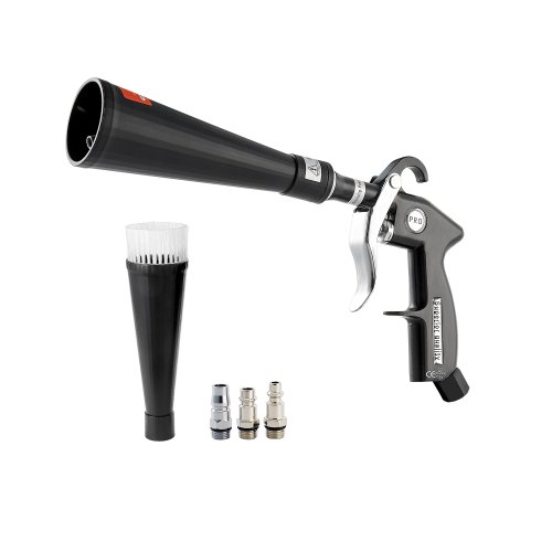 Car Cleaning Gun 6-9.2 Bar High-Pressure Air Blow Gun 2 Nozzles Blasts Dirt Dust