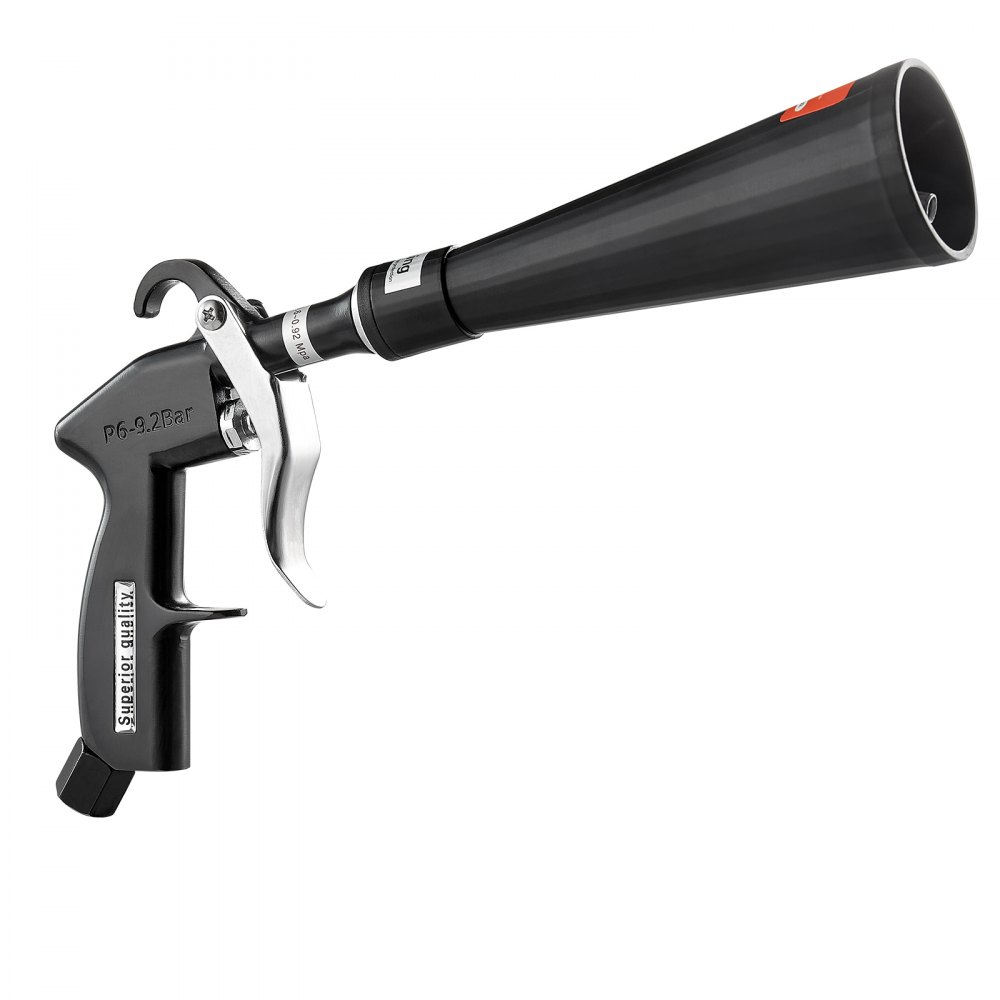 VEVOR Car Cleaning Gun, 6-9.2 Bar High-Pressure Air Blow Gun with 2 Set Nozzles, 360° Rotating Nozzle for Complete Cleaning, Quickly Blasts Dirt and Dust from Surface, Work with 1/4 NPT Air Compressor