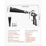 VEVOR Car Cleaning Gun, 6-9.2 Bar High-Pressure Air Blow Gun with 2 Set Nozzles, 360° Rotating Nozzle for Complete Cleaning, Quickly Blasts Dirt and Dust from Surface, Work with 1/4 NPT Air Compressor
