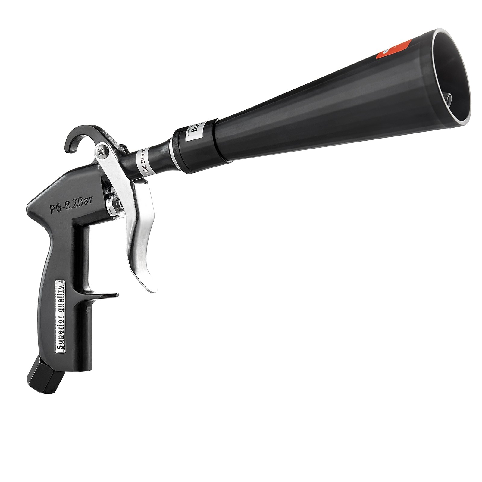 VEVOR Car Cleaning Gun, 6-9.2 Bar High-Pressure Air Blow Gun with 2 Set Nozzles, 360° Rotating Nozzle for Complete Cleaning, Quickly Blasts Dirt and Dust from Surface, Work with 1/4 NPT Air Compressor