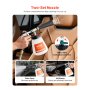 VEVOR Car Cleaning Gun 6-9.2Bar High-Pressure Air Blow Gun with 1L Liquid Bottle