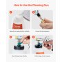 Car Cleaning Gun 6-9.2Bar High-Pressure Air Blow Gun 1L Liquid Bottle Blast Dust