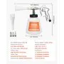 VEVOR Car Cleaning Gun, 6-9.2 Bar High-Pressure Air Blow Gun with 2 Set Nozzles & 1L Liquid Bottle, Vortex Cleaning Gun, Quickly Blasts Dirt and Dust from Surface, Work with 1/4 NPT Air Compressor