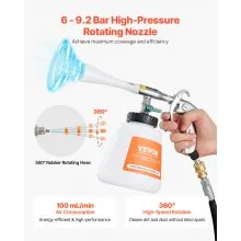 VEVOR Car Cleaning Gun 6-9.2Bar High-Pressure Air Blow Gun 1L Liquid Bottle