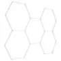 VEVOR Hexagon Garage Lights, 26400LM, 6500K 5 Grid Systems Honeycomb Hexagonal Garage LED Lights, DIY Cool White Car Detailing Garage Ceiling Lighting Bright Shop Light for Gym Basement Workshop