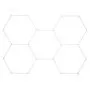 VEVOR Hexagon Garage Lights, 26400LM, 6500K 5 Grid Systems Honeycomb Hexagonal Garage LED Lights, DIY Cool White Car Detailing Garage Ceiling Lighting Bright Shop Light for Gym Basement Workshop