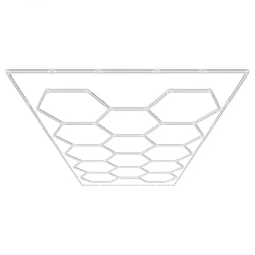 VEVOR Hexagon Garage Lights, 86400LM, 6500K 14 Grid Systems Honeycomb Hexagonal Garage LED Lights, DIY Cool White Car Detailing Garage Ceiling Lighting Bright Shop Light for Gym Basement Workshop