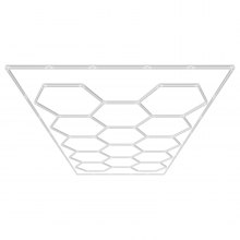 VEVOR Hexagon Garage Lights, 86400LM, 6500K 14 Grid Systems Honeycomb Hexagonal Garage LED Lights, DIY Cool White Car Detailing Garage Ceiling Lighting Bright Shop Light for Gym Basement Workshop