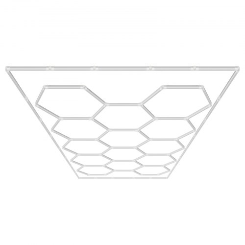 VEVOR Hexagon Garage Lights, 86400LM, 6500K 14 Grid Systems Honeycomb Hexagonal Garage LED Lights, DIY Cool White Car Detailing Garage Ceiling Lighting Bright Shop Light for Gym Basement Workshop