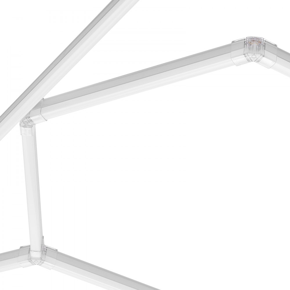 VEVOR Hexagon Garage Lights, 86400LM, 6500K 14 Grid Systems Honeycomb Hexagonal Garage LED Lights, DIY Cool White Car Detailing Garage Ceiling Lighting Bright Shop Light for Gym Basement Workshop