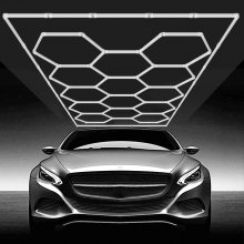 VEVOR Hexagon Garage Lights 86400LM 5 Grid Honeycomb LED Shop Ceiling Light