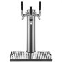 Vevor Beer Tower Kegerator Tower 3 Faucet Beer Tower Stainless Steel Drip Tray